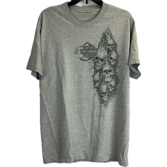Harley-Davidson Other - Harley-Davidson New Jersey Fire Skulls Tee Shirt